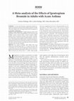 Research paper thumbnail of A meta-analysis of the effects of ipratropium bromide in adults with acute asthma