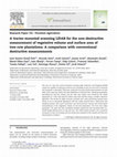 Research paper thumbnail of A tractor-mounted scanning LIDAR for the non-destructive measurement of vegetative volume and surface area of tree-row plantations: A comparison with conventional destructive measurements