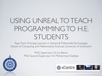 Research paper thumbnail of 1-Day Conference on the Application of Computer Games Technology in Education and Training