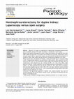 Research paper thumbnail of Heminephroureterectomy for duplex kidney: Laparoscopy versus open surgery