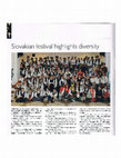 Research paper thumbnail of Slovakian festival highlights diversity, "Piping Today Magazine", nr 79: 2016, s. 6