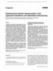 Research paper thumbnail of Gastrectomía tubular laparoscópica. Una operación bariátrica con diferentes indicaciones