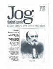 Research paper thumbnail of Nagy Péter: A Hármaskönyv és Dósa Elek Erdélyhoni jogtudomány című műve. Jogtörténeti Szemle, 2015. 2. szám