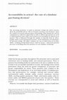 Research paper thumbnail of Accountability in action?: the case of a database purchasing decision