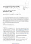 Research paper thumbnail of Palaeoenvironmental evidence for the impact of the crusades on the local and regional environment of medieval (13th-16th century) northern Latvia, eastern Baltic