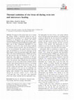 Research paper thumbnail of Thermal oxidation of rice bran oil during oven test and microwave heating