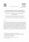 Research paper thumbnail of A network suitable microwave radiometer for operational monitoring of the cloudy atmosphere