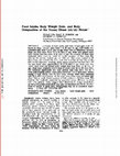 Research paper thumbnail of Food intake, body weight gain, and body composition of the young obese (ob/ob) mouse