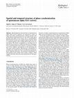 Research paper thumbnail of Spatial and temporal structure of phase synchronization of spontaneous alpha EEG activity