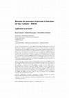 Research paper thumbnail of Réseaux de neurones récurrents à fonctions de base radiales : RRFR : Application au pronostic