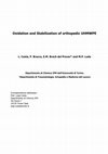 Research paper thumbnail of Oxidation and Stabilization of orthopedic UHMWPE