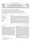 Research paper thumbnail of Post-irradiation oxidation of different polyethylenes