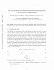 Research paper thumbnail of ABS ALGORITHMS FOR LINEAR SYSTEMS AND OPTIMIZATION: A REVIEW AND A BIBLIOGRAPHY