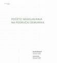 Research paper thumbnail of Početci naseljavanja na području Zemunika