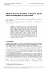 Research paper thumbnail of Efficient Thermal Insulation of Passive House with Curved Façades in Cold Climate