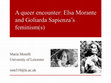 Research paper thumbnail of A Queer Encounter:  Elsa Morante and Goliarda Sapienza’s Feminism