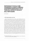 Research paper thumbnail of Responsabilità Sociale Come Governance Allargata D'Impresa: Un'Interpretazione Basata Sulla Teoria Del Contratto Sociale e Della Reputazione