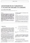 Research paper thumbnail of Amortisseur dynamique de vibrations à système auxiliaire à plusieurs degrés de liberté