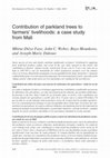 Research paper thumbnail of Contribution of parkland trees to farmers' livelihoods: a case study from Mali