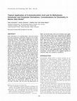 Research paper thumbnail of Topical Application of 5-Aminolevulinic Acid and its Methylester, Hexylester and Octylester Derivatives: Considerations for Dosimetry in Mouse Skin Model