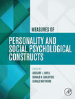 Research paper thumbnail of MEASURES OF PERSONALITY AND SOCIAL PSYCHOLOGICAL CONSTRUCTS EDITED BY