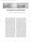 Research paper thumbnail of Schizotypal Personality Models