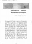 Research paper thumbnail of Contribution of Cattellian Personality Instruments