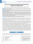 Research paper thumbnail of Lactate and Pyruvate Levels in Blood and Cerebrospinal Fluid in Patients with Menkes Disease