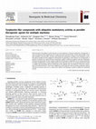 Research paper thumbnail of Tyrphostin-like compounds with ubiquitin modulatory activity as possible therapeutic agents for multiple myeloma