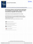 Research paper thumbnail of Promoting resilience and emotional well-being of transgender young people: research at the intersections of gender and sexuality