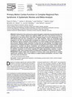 Research paper thumbnail of Primary motor cortex function in complex regional pain syndrome: a systematic review and meta-analysis