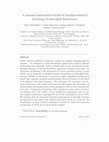 Research paper thumbnail of A minimal mathematical model of nonphotochemical quenching of chlorophyll fluorescence