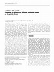 Research paper thumbnail of Evaluating the influence of different vegetation biomes on the global climate