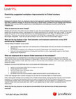 Research paper thumbnail of Examining suggested workplace improvements for D/deaf workers