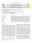 Research paper thumbnail of Artificial neural network model for earthquake prediction with radon monitoring