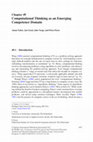 Research paper thumbnail of Computational Thinking as an Emerging Competence Domain