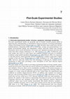 Research paper thumbnail of Plot-Scale Experimental Studies