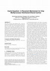 Research paper thumbnail of Cache equalizer: a placement mechanism for chip multiprocessor distributed shared caches