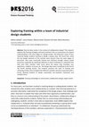 Research paper thumbnail of Exploring framing within a team of industrial design students