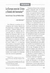 Research paper thumbnail of La Europa asocial: crisis y Estado del bienestar