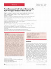 Research paper thumbnail of Three-dimensional cell culture microarray for high-throughput studies of stem cell fate