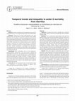 Research paper thumbnail of Tendência temporal e desigualdades na mortalidade por diarreias em menores de 5 anos