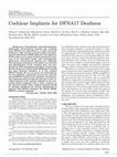 Research paper thumbnail of Cochlear Implants for DFNA17 Deafness