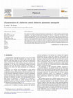 Research paper thumbnail of Characteristics of a dielectric–metal–dielectric plasmonic waveguide