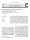 Research paper thumbnail of The incidence of metabolic syndrome and its reversal in a cohort of schizophrenic patients followed for one year