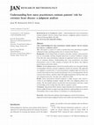 Research paper thumbnail of Understanding how nurse practitioners estimate patients' risk for coronary heart disease: a judgment analysis