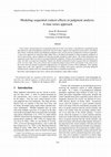 Research paper thumbnail of Modeling sequential context effects in judgment analysis: A time series approach