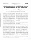 Research paper thumbnail of Mesenchymal stem cells: immunobiology and role in immunomodulation and tissue regeneration