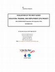 Research paper thumbnail of EVALUATION OF THE WEST SUSSEX EDUCATION, TRAINING, AND EMPLOYMENT (ETE) PROJECT: FIRST INTERIM REPORT