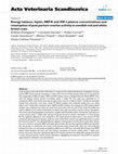 Research paper thumbnail of Energy balance, leptin, NEFA and IGF-I plasma concentrations and resumption of post partum ovarian activity in swedish red and white breed cows